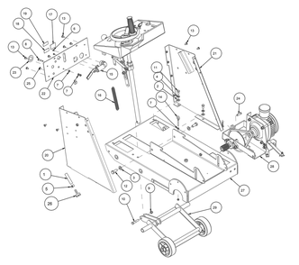 Section 05 Diagram and Parts List for MK-2424HSP 170955 MK Diamond Concrete Saw